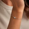 Bracelet Margot Argent Blanc Nacre Oxyde De Zirconium