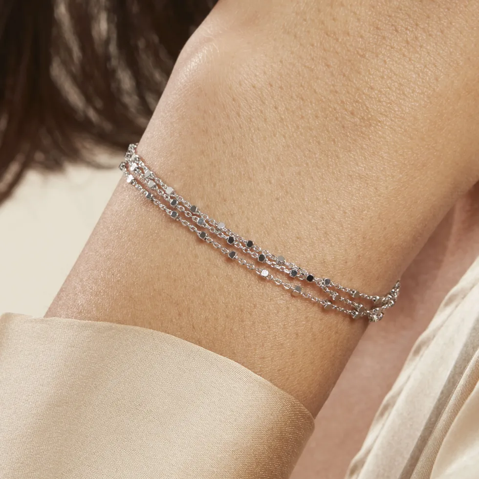 Bracelet Marie-armelle Argent Blanc