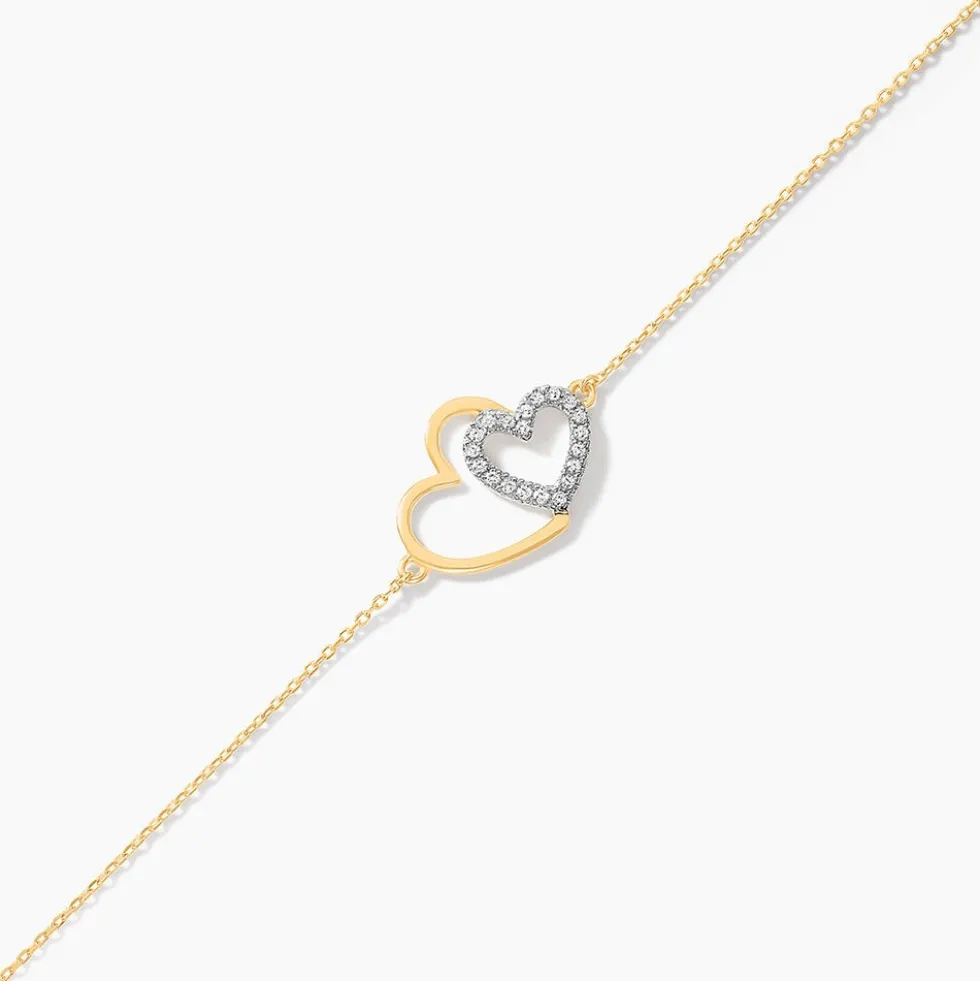 Bracelet Marineta Or Jaune Oxyde De Zirconium