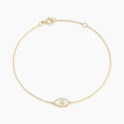 Bracelet Matiasma Or Jaune Nacre Diamant