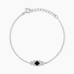 Bracelet Maymana Argent Blanc Oxyde De Zirconium