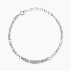 Bracelet Melodie Argent Blanc