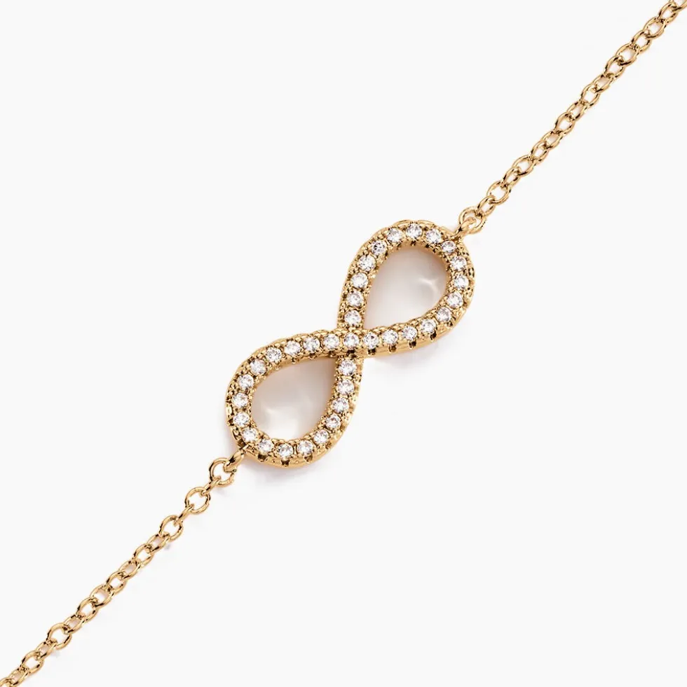 Bracelet Merane Plaqué Or Jaune Oxyde De Zirconium