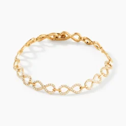 Bracelet Merane Plaqué Or Oxydes De Zirconium