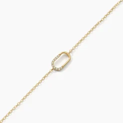 Bracelet Minimalist Chic Or Jaune Oxyde De Zirconium