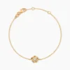 Bracelet Moisette Plaqué Or Jaune Oxyde De Zirconium
