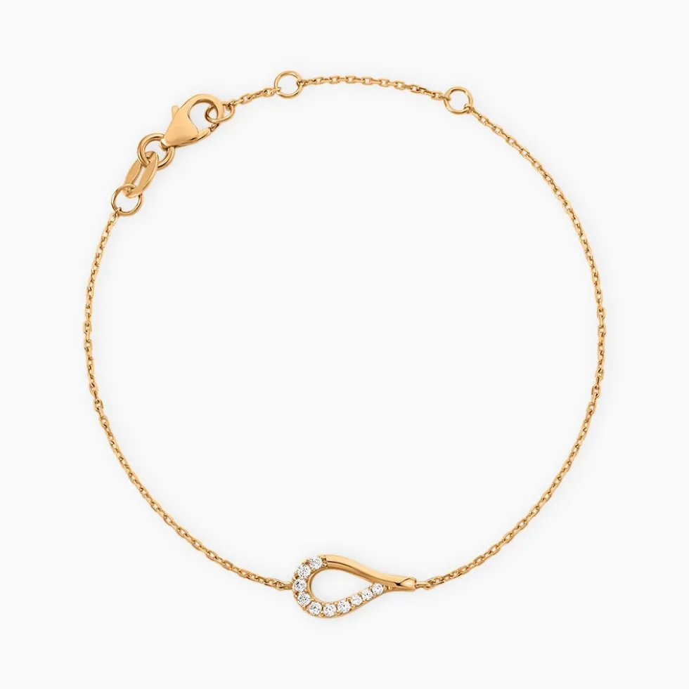 Bracelet Monia Plaqué Or Jaune Oxyde De Zirconium