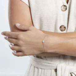 Bracelet Mori Argent Oxyde De Zirconium