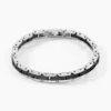 Bracelet Métal Acier Blanc Onyx