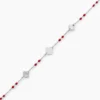 Bracelet Muguette Argent Blanc