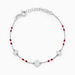 Bracelet Muguette Argent Blanc