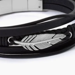 Bracelet Multirangs Acier Vieillit Georgio