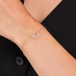 Bracelet Myrna Argent Blanc Oxyde De Zirconium