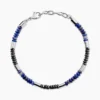 Bracelet Naturel Acier Blanc Sodalite Hématite