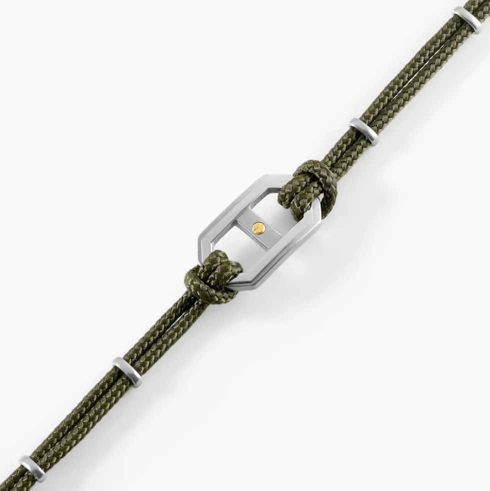 Bracelet Naturel Cordon Kaki