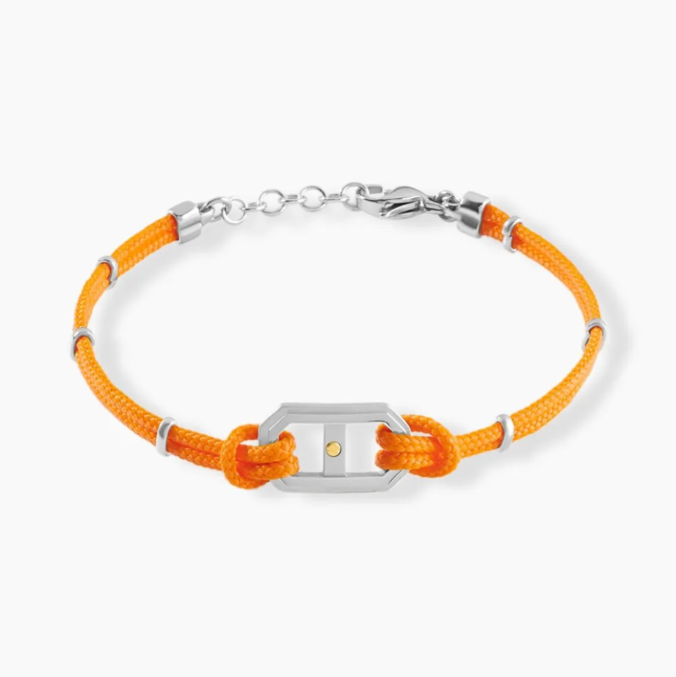 Bracelet Naturel Cordon Orange