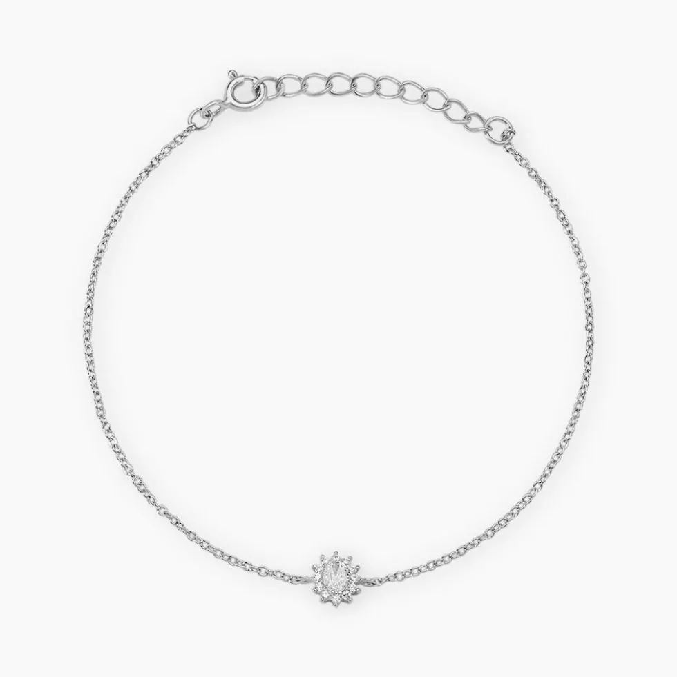 Bracelet Oliviane Argent Blanc Oxyde De Zirconium