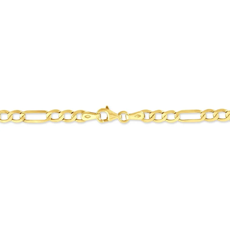 Bracelet Ophelio Maille Alternee 1/1 Or Jaune
