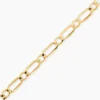 Bracelet Ophelio Maille Alternee 1/1 Or Jaune