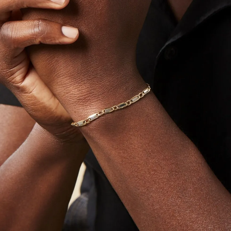 Bracelet Or Bicolore Danae