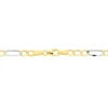 Bracelet Or Bicolore Maille Alternée 1/3