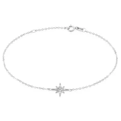 Bracelet Or Blanc Astrale Oxyde De Zirconium