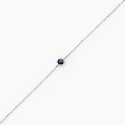 Bracelet Or Blanc Onora Saphir