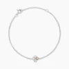 Bracelet Or Jaune Argent Blanc Oxyde De Zirconium