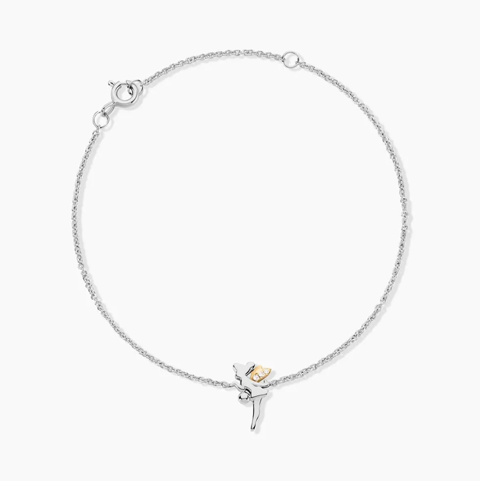 Bracelet Or Jaune Argent Blanc Oxyde De Zirconium