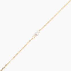 Bracelet Or Jaune Audrea Perle De Culture Oxydes De Zirconium