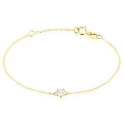 Bracelet Or Jaune Ava Oxyde De Zirconium
