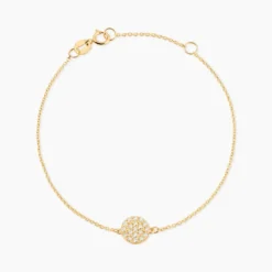 Bracelet Or Jaune Burak Oxyde De Zirconium