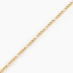Bracelet Or Jaune Caméo Maille Alternée 1/3