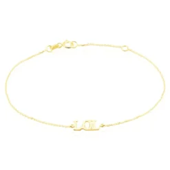 Bracelet Or Jaune Elyna Message Lol