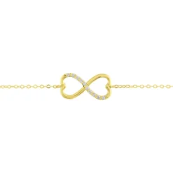 Bracelet Or Jaune Ilyas Oxyde De Zirconium