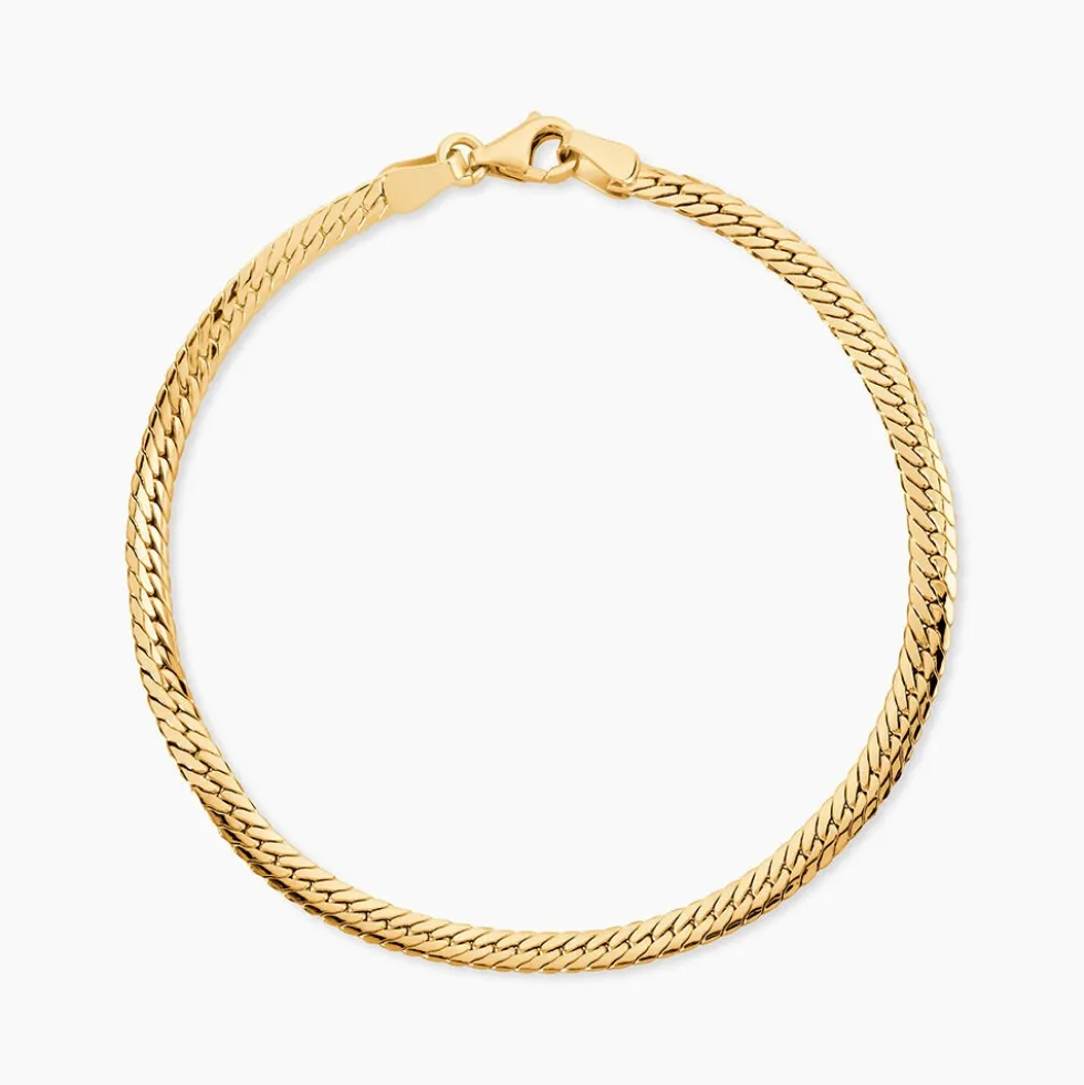 Bracelet Or Jaune Izel Maille Anglaise
