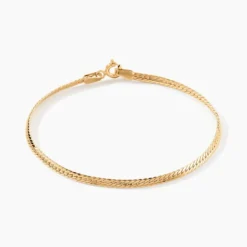 Bracelet Or Jaune Izel Maille Anglaise