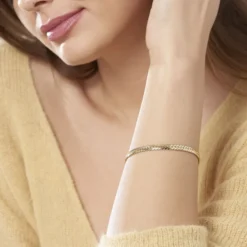 Bracelet Or Jaune Izel Maille Anglaise