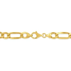 Bracelet Or Jaune Maille Alternée
