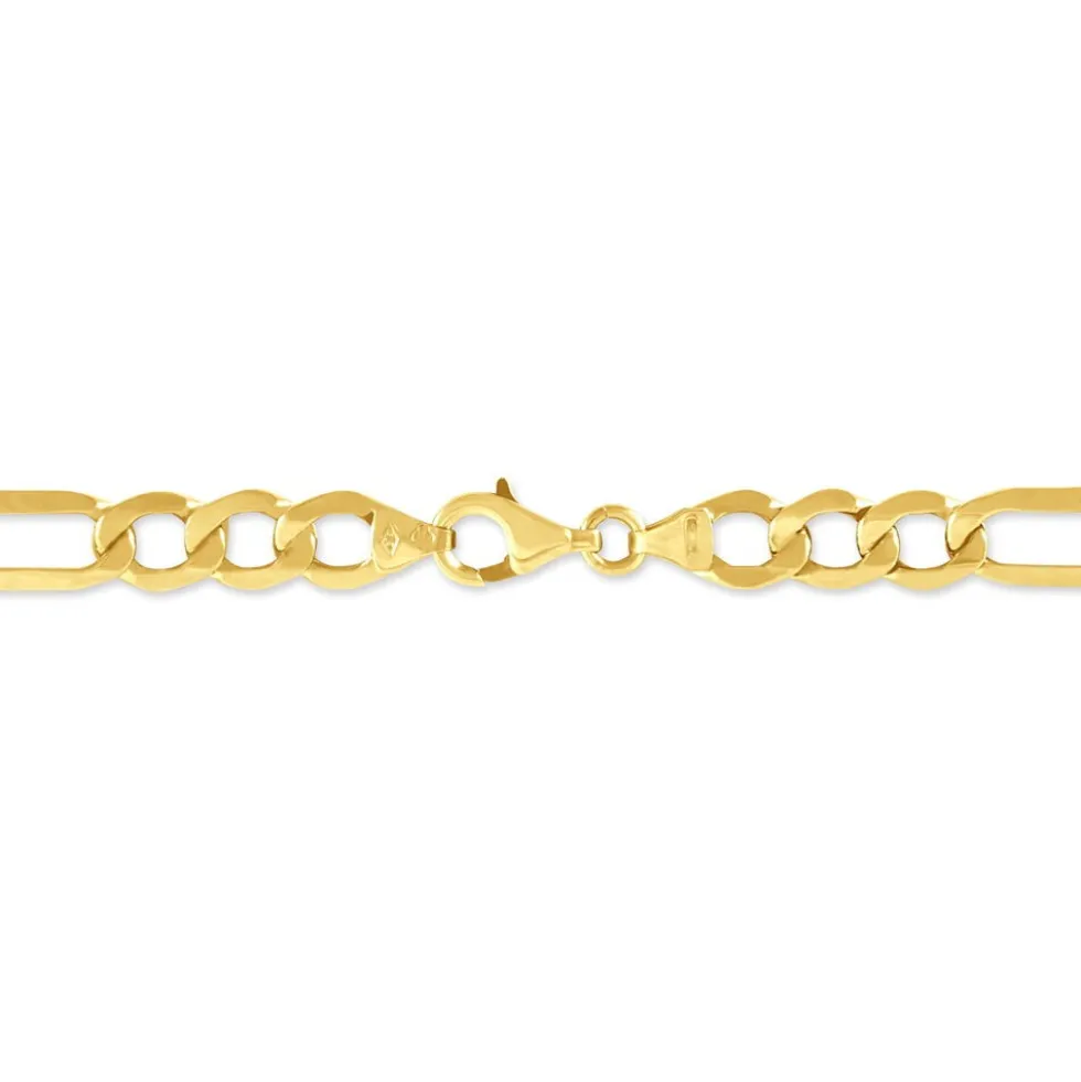 Bracelet Or Jaune Maille Alternée