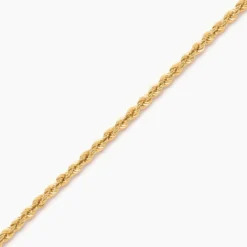 Bracelet Or Jaune Maille Corde