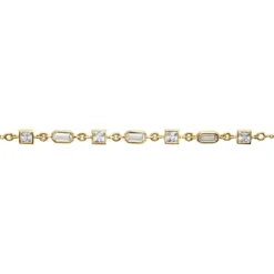 Bracelet Or Jaune Mercy Oxyde De Zirconium