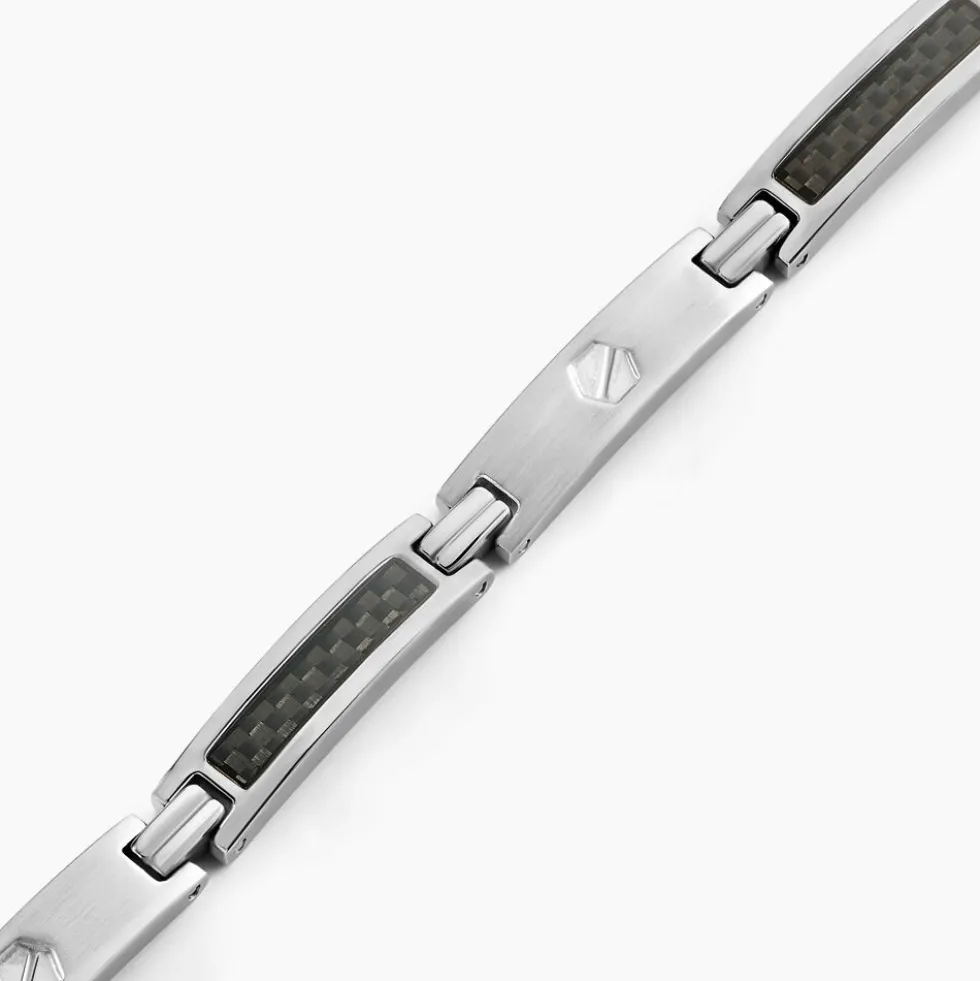 Bracelet Patrick Acier Blanc