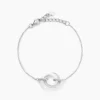 Bracelet Peer Argent Blanc Oxyde De Zirconium