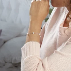 Bracelet Perlita Argent Blanc Perle De Culture