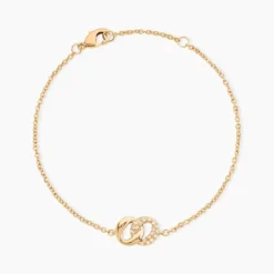 Bracelet Plaqué Or Jaune Amato Oxydes De Zirconium