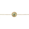 Bracelet Plaqué Or Jaune Marcia Aventurine