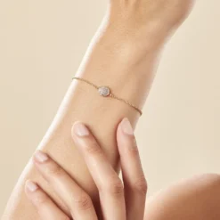 Bracelet Plaqué Or Larraso Oxydes De Zirconium