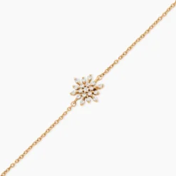 Bracelet Plaqué Or Lisha Oxyde De Zirconium