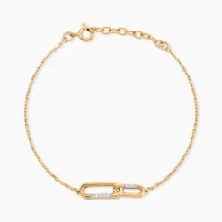 Bracelet Plaqué Or Mietta Oxydes De Zirconium